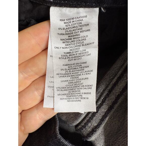 Current/Elliott black skinny jeans two year destroy sz 26x26 - Picture 7 of 8